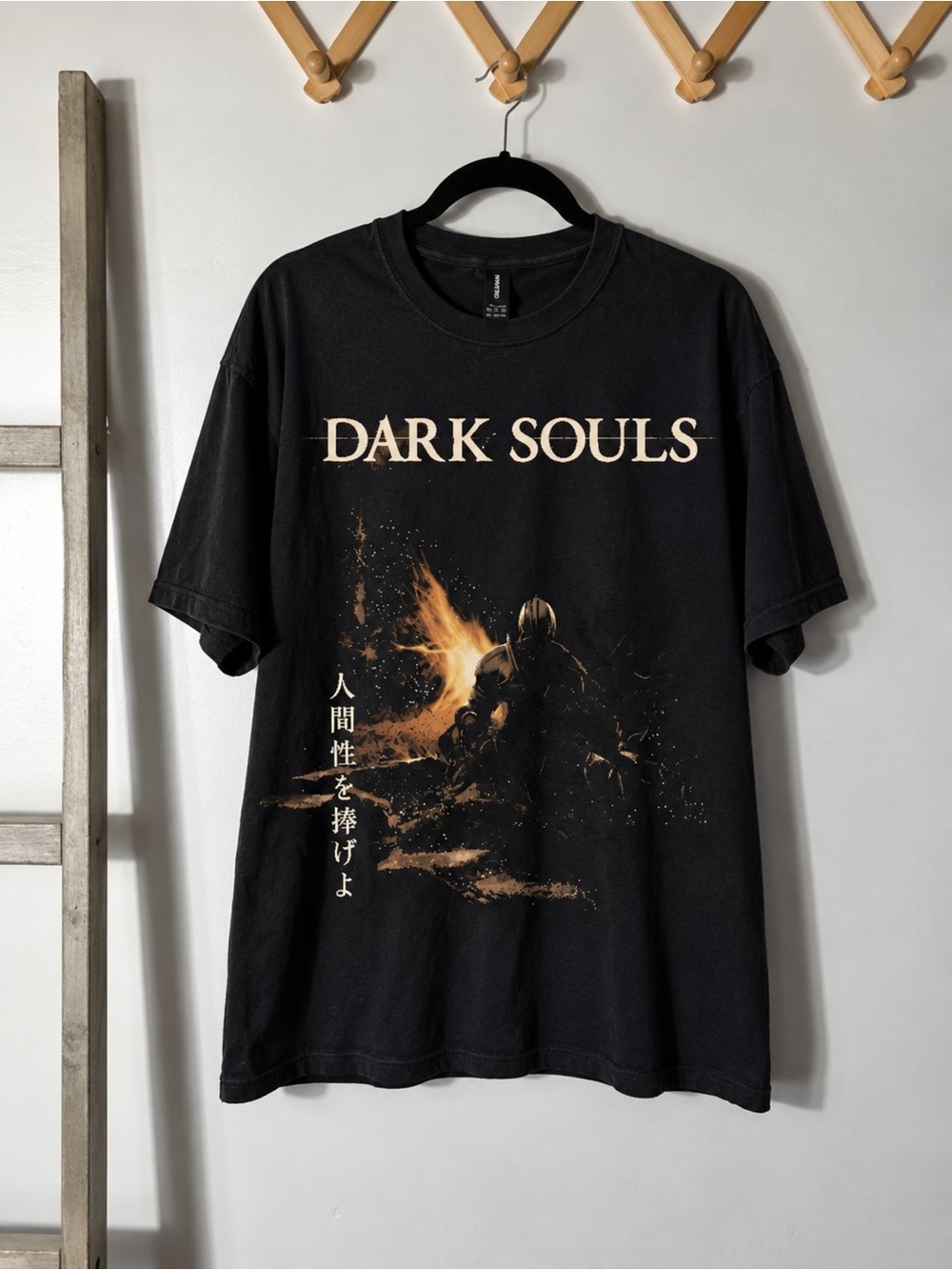 Dark Souls Bonfire Graphic T-Shirt Black Unisex